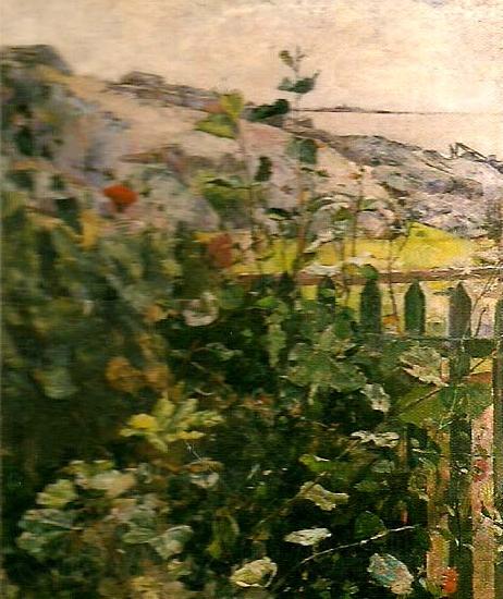 Carl Larsson vastkustmotiv-motiv fran varberg France oil painting art